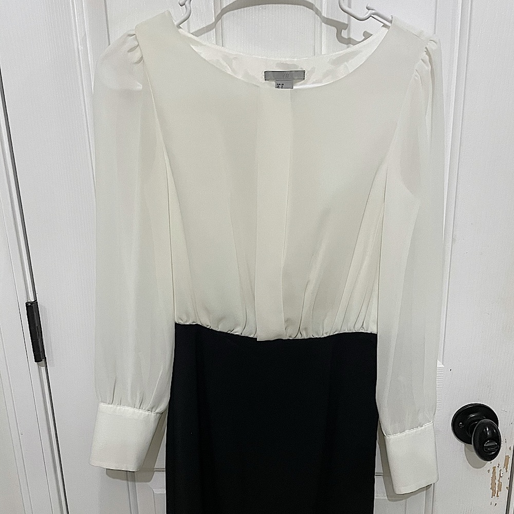 H&M long sleeved midi dress